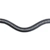 Red Barn Pearl Curved Browband -Weaver Leather Store rb pearl curved browband black kl select 91197.1689115546