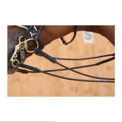 Dy'on Rolled Flat Reins With Stops 6 Dy'on Rolled Flat Reins With Stops -Weaver Leather Store renes flat black dyon 50603.1608490455