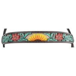 Circle Y Rising Sunflower Brow Headstall -Weaver Leather Store rising sunflower brow hs brown multicolor front brow 1002 10 SC circle y 71705.1613178619