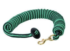 Weaver Leather Weaver Rounded Lunge Line With Stopper -Weaver Leather Store rounded lunge line stopper blk turq 351915L3 weaver 43438.1555537107