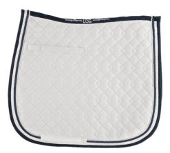 USG Dressage Square Quilted Saddle Pad 10 USG Dressage Square Quilted Saddle Pad -Weaver Leather Store saddle pad dressage white navy white usg 11530.1589056958