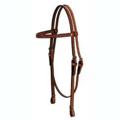Circle Y Headstall With Shell Tooling