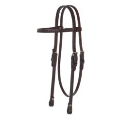Circle Y Headstall With Shell Tooling -Weaver Leather Store shell tooled brow headstall walnut 0125 circle y 17520.1600196409