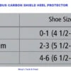 Veredus Carbon Shield Heel Protector -Weaver Leather Store size chart carbon shield heel protector veredus 13422.1639701440