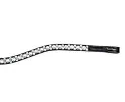 Kavalkade Sparkle Curved Browband -Weaver Leather Store sparkle white curved brow black white front 20215 kavalkade 77693.1680800651