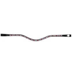 Kavalkade Splendid Curved Browband -Weaver Leather Store splendid browband black pink 20227 kavalkade 42874.1607125114