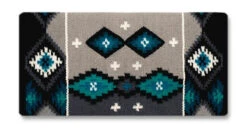 Mayatex Square Cut Navajo Blanket -Weaver Leather Store square cut navajo grey turq 1462 5 mayatex 69105.1674924729