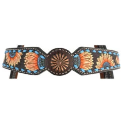 Circle Y Sunflower Buckstitch Brow Headstall -Weaver Leather Store sunflower buckstitch hs walnut browband X0128 3001 circle y 20821.1665530736