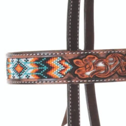 Circle Y Sunset Beaded Filigree Brow Headstall 6 Circle Y Sunset Beaded Filigree Brow Headstall -Weaver Leather Store sunset beaded brow headstall vintage browband X0216 500V circle y 52839.1569448824