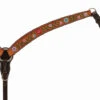 Turquoise Cross Floral Vine Contoured Breast Collar 1 Turquoise Cross Floral Vine Contoured Breast Collar -Weaver Leather Store tc floral vine bc light strap 45106 01 30 weaver 37114.1679167849