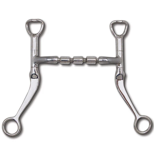 Myler Triple Barrel Mullen Mouth Flat Shank Bit 3 Myler Triple Barrel Mullen Mouth Flat Shank Bit