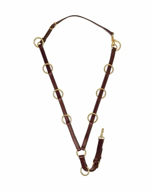 Tory Leather 10 Ring Training Martingale 3 Tory Leather 10 Ring Training Martingale