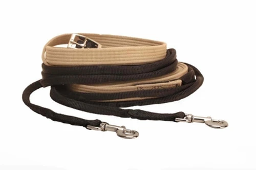 Tory Leather Web Driving Lines With Rolled Ends 3 Tory Leather Web Driving Lines With Rolled Ends