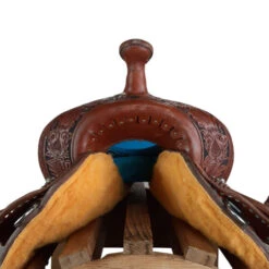 Alamo Saddlery TTBS Barrel Saddle 9 Alamo Saddlery TTBS Barrel Saddle -Weaver Leather Store ttbs barrel brown turquoise front TTBS alamo 07833.1650485393