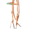 Martin Saddlery Laced Harness Brow Headstall 2 Martin Saddlery Laced Harness Brow Headstall -Weaver Leather Store turquoise laced brow headstall HB22SL.116 martin 26671.1666651095