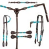 Circle Y Turquoise Round Up Wither Strap -Weaver Leather Store turquoise round up tack set collection 1025 circle y 34048.1686171212