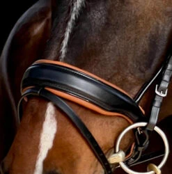Halter Ego Tuscany Rolled Snaffle Bridle -Weaver Leather Store tuscany rolled snaffle blk.cognac noseband TUSCANY halter ego 48665.1682624181