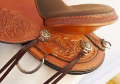 Circle Y Walnut Grove A Fork Flex2 Trail Saddle 1157 -Weaver Leather Store walnut grove cantle skirt tooling 1157 circle y 24976.1572396772