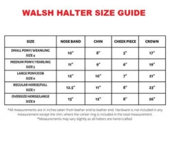 Mary's British Leather Halter With Solid Brass Hardware -Weaver Leather Store walsh halter size guide 26634.1685668772