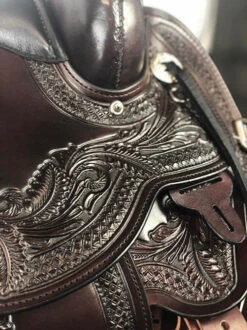 Circle Y Julie Goodnight Wind River Trail Saddle 1750 -Weaver Leather Store wind river saddle tooling circle y 31195.1686084985